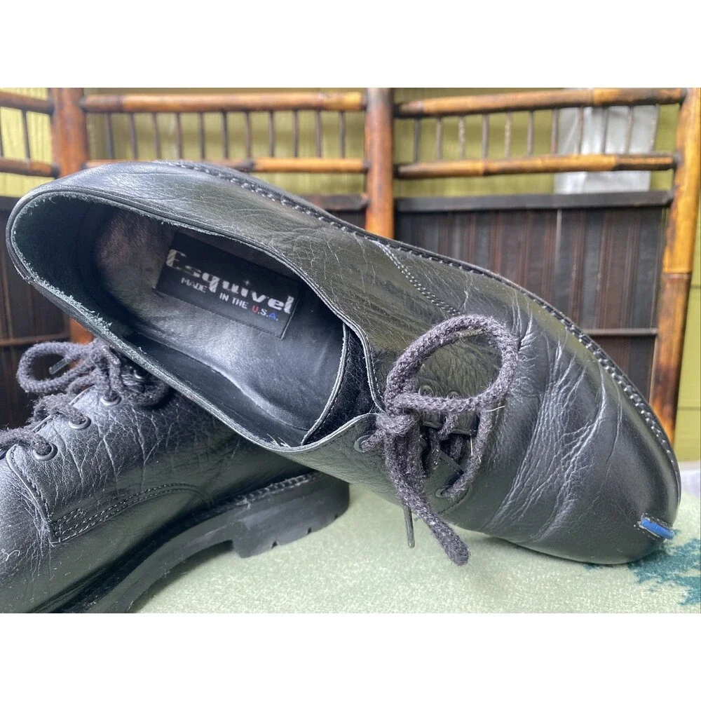 Men’s John Esquivel Black 10.5 D Designer Shoes Lace Up
